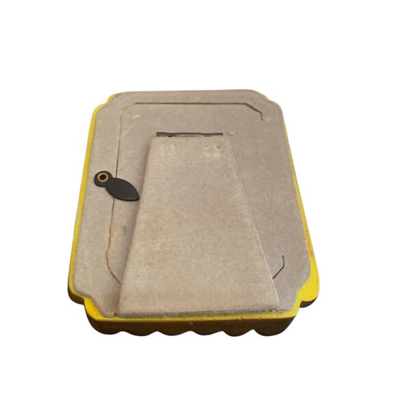 VTG Mini Picture Frame MCM Gold Resin Ornate Swirl 3x2.5 Photo Hollywood Regency - Picture 2 of 6